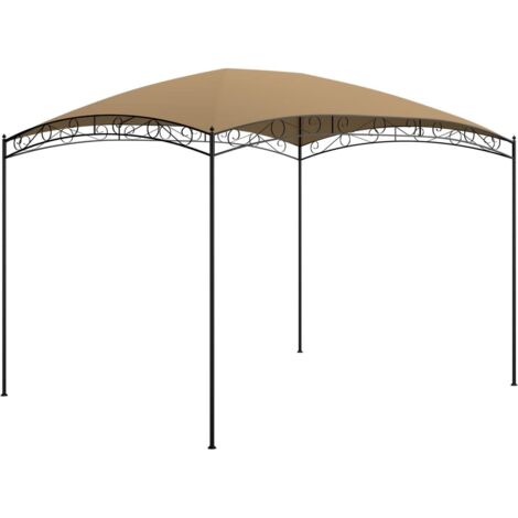 Tonnelle de jardin  Tonnelle Barnum Belvédère 3x4x2,65 m Taupe 180 g/m² 39197 (1/4)