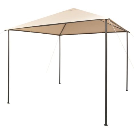 Tonnelle de Jardin Tente de réception - Rapide à Installer tente 3 x 3 m Beige Acier BV954701 - BonneVie (1/5)