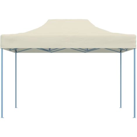 Tente de réception pliable professionnelle 3x4 m Acier Crème (1/5)
