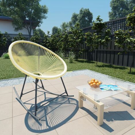 Chaise de jardin Chaise d'extérieur Fauteuil de Jardin Acapulco Résine tressée Beige 19492 (1/5)