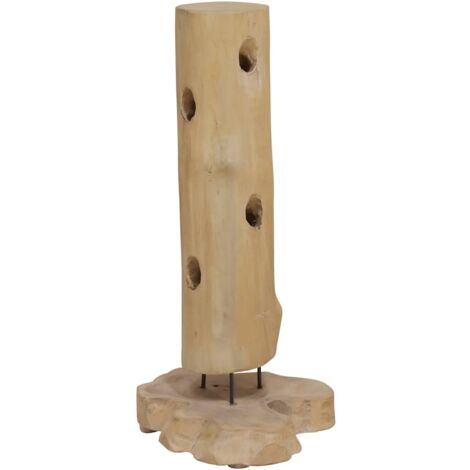 Casier à bouteilles Étagère à Vin Range bouteille pour 8 bouteilles 40x30x80 cm Teck massif 14950 (1/5)