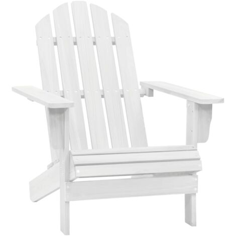 Chaise de jardin Fauteuil de Jardin Bois Blanc 53652