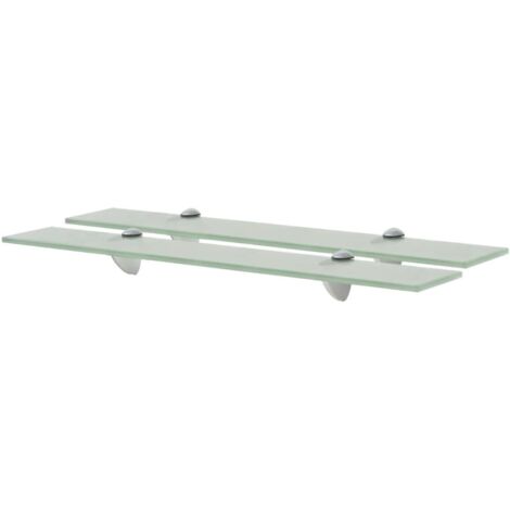 FIMEI Étagères murales 2 pcs Verre 60x10 cm 8 mm (1/5)
