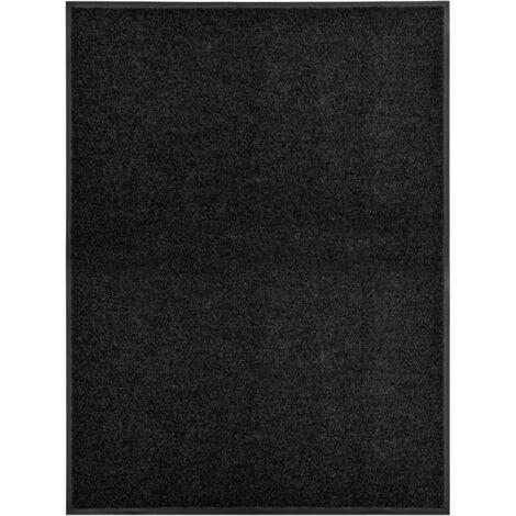 Paillasson lavable Noir 90x120 cm DEC023176 (1/5)