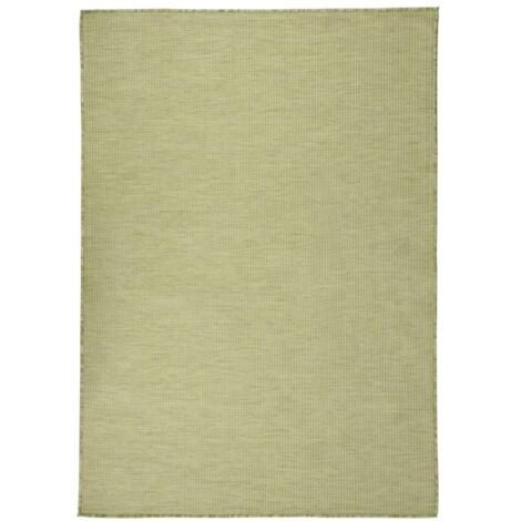 Tapis extérieur à tissage plat Terrasse Salon Cuisine - Tapis de jardin 140x200 cm Vert BV610694 - BonneVie (1/5)