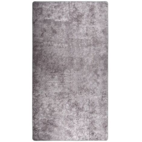 Tapis de salon Style Moderne Tapis de sol - Tapis lavable antidérapant 190x300 cm Gris BV628035 - BonneVie (1/5)