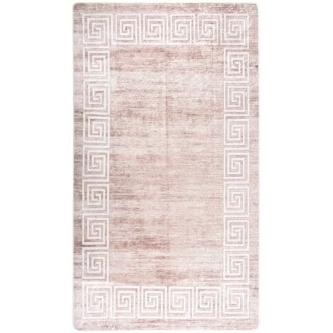 Tapis de salon Style Moderne Tapis de sol - Tapis lavable antidérapant 190x300 cm Beige BV417499 - BonneVie (1/5)