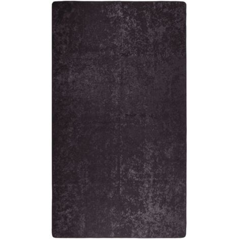 Tapis de salon Style Moderne Tapis de sol - Tapis lavable antidérapant 190x300 cm Anthracite BV156526 - BonneVie (1/5)