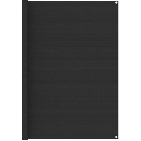 Tapis de tente Terrasse Salon Cuisine - Tapis de jardin 200x400 cm Anthracite BV990159 - BonneVie (1/5)