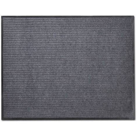 Tapis d'entrée paillasson PVC Gris 90 x 150 cm DEC023123 (1/6)