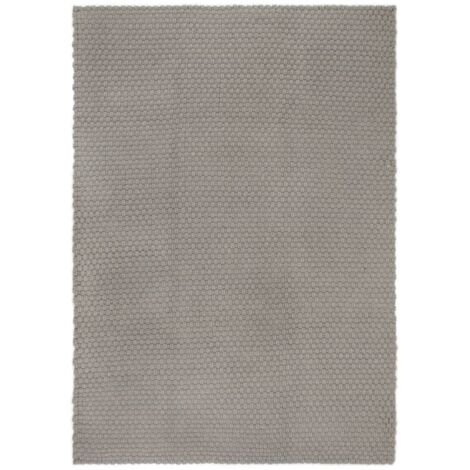 Tapis rectangulaire  Tapis de salon Tapis d'entrée Gris 160x230 cm Coton 59589 (1/5)