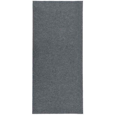 Tapis 100x250 cm Tapis de salon Tapis d'entrée Gris 15235 (1/5)