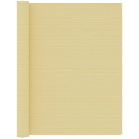 Tapis de tente Terrasse Salon Cuisine - Tapis de jardin 250x550 cm Beige BV584475 - BonneVie (1/4)