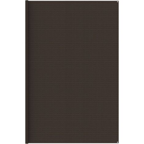 Tapis de tente Terrasse Salon Cuisine - Tapis de jardin 400x600 cm Marron BV675354 - BonneVie (1/5)