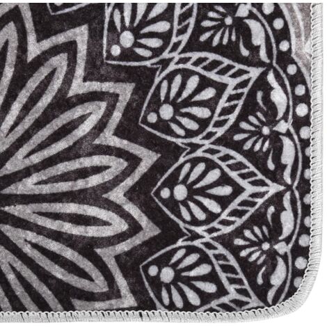 Tapis de salon Style Moderne Tapis de sol - Tapis lavable antidérapant 80x150 cm Multicolore BV603626 - BonneVie (1/5)