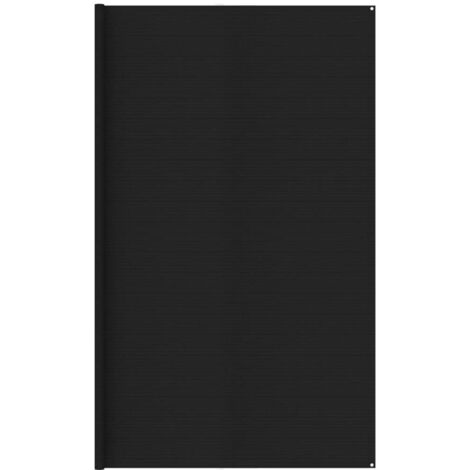 Tapis de tente Terrasse Salon Cuisine - Tapis de jardin 400x600 cm Noir BV475402 - BonneVie (1/5)
