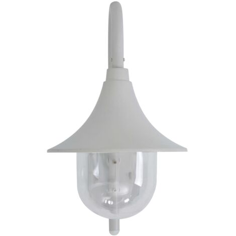 Applique murale de jardin Lampe murale Lampe de jardin E27 120 cm Aluminium Blanc 36423 (1/3)