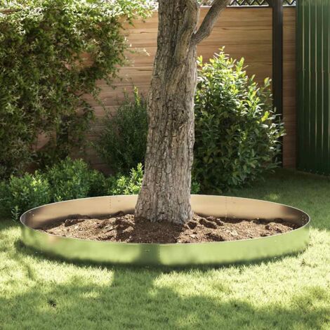 Lot de 5 Bordures de jardin Bordures de pelouse Acier galvanisé 100 x 20 cm 64073 (1/5)