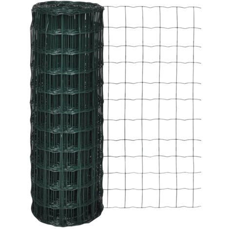 Clôture Grillage Clôture euro Clôture de jardin Acier 25 x 0,8 m Vert 96406 (1/4)