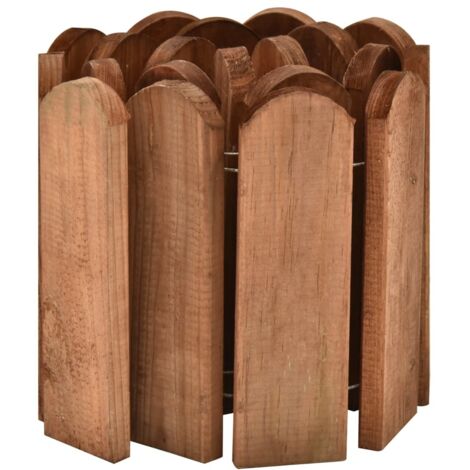 Rouleau de bordure  Bordure de jardin Marron 120 cm Bois de pin imprégné 13411 (1/5)
