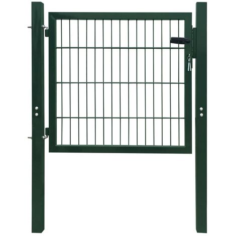 Portillon 2D (simple) Porte Portillon Portail de jardin Vert 106 x 130 cm 19017 (1/5)
