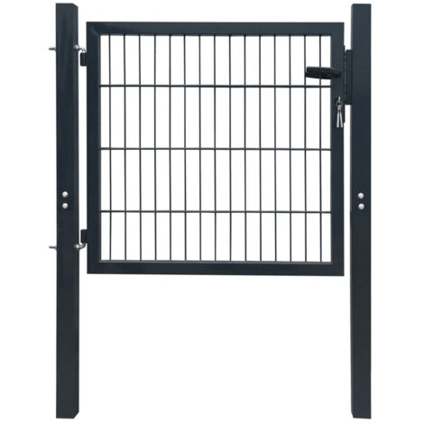 Portillon Acier Anthracite 105x150 cm (1/5)