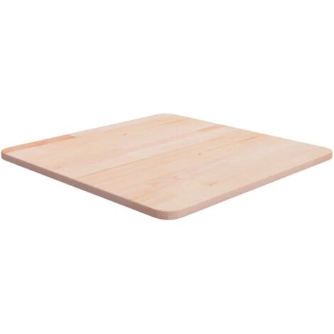 Plateau et Dessus de table carré 50x50x1,5 cm Bois chêne massif non traité 37550 (1/4)