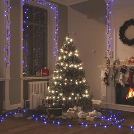 Guirlande lumineuse Moderne - Guirlande LED extérieur et interieur avec 150 LED Bleu 15 m PVC BV947530 - BonneVie (1/5)