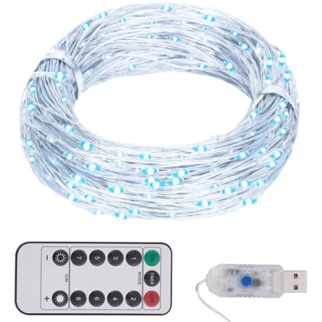 Guirlande lumineuse Guirlande LED extérieur et interieur avec 150 LED Blanc froid 15 m 54686 (1/5)