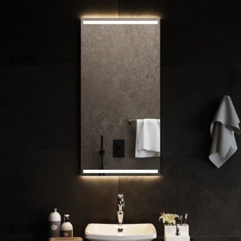 Moderne Miroir avec LED Illumination Salle de Bain 50x100 cm avec