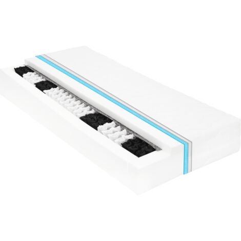 Luxe Matelas de lit pour Adulte et Enfant - 120 x 200 cm 7 zones Ressort ensaché 20 cm H3 BV658503 - BonneVie (1/5)