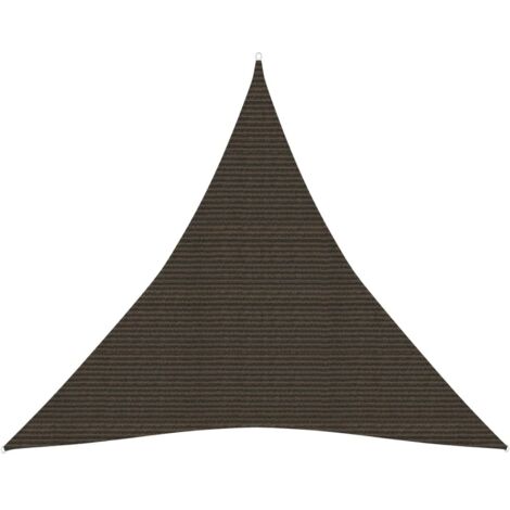 Voile d'ombrage Voile de parasol - 160 g/m² Marron 3x3x3 m PEHD BV938470 - BonneVie (1/5)