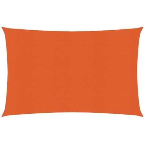 Voile d'ombrage Voile de parasol - 160 g/m² Orange 3,5x4,5 m PEHD BV635689 - BonneVie (1/5)