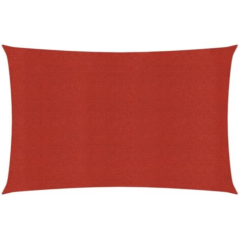 Voile d'ombrage Voile de parasol - 160 g/m² Rouge 2x3,5 m PEHD BV926111 - BonneVie (1/5)
