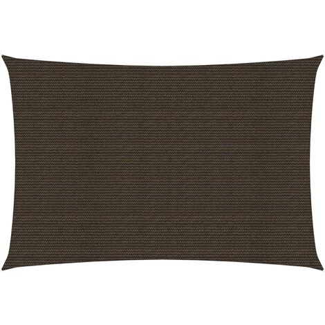 Voile d'ombrage Voile de parasol - 160 g/m² Marron 2x4,5 m PEHD BV403628 - BonneVie (1/5)