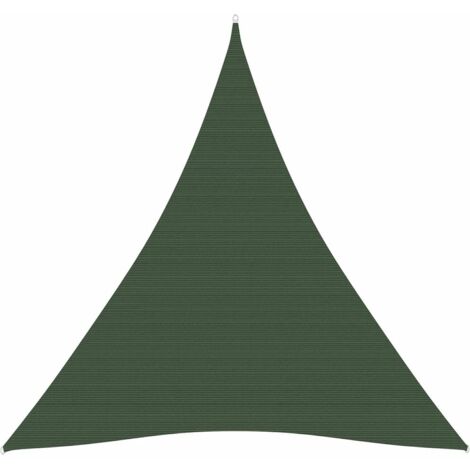 Voile d'ombrage Voile de parasol - 160 g/m² Vert foncé 5x6x6 m PEHD BV205733 - BonneVie (1/5)