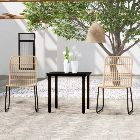 Ensemble Table et Chaise de Jardin Salon de jardin 3 pcs Chêne 15454 (1/5)