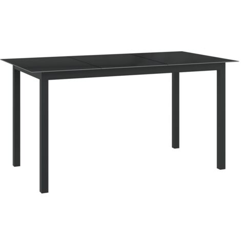 INLIFE Ensemble de salle à manger de jardin 7 pcs Aluminium Anthracite (1/5)