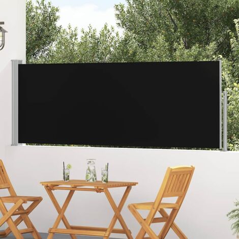 Auvent latéral rétractable de patio Store Banne Auvent de jardin 100x300 cm Noir 66283 (1/5)