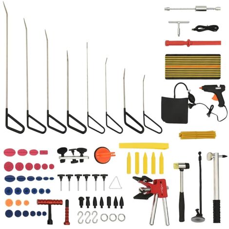 Kit d'outils de débosselage sans peinture 75 pcs Coffret outils 67581 (1/5)