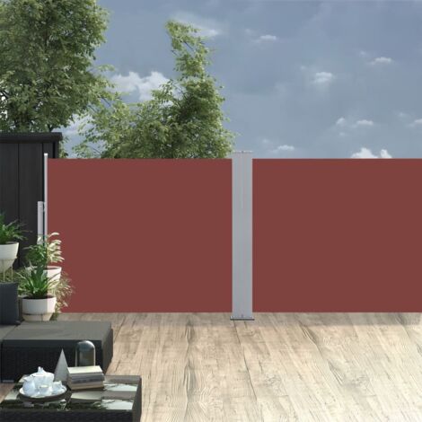Auvent latéral rétractable - Auvent de jardin Soleil imperméable Marron 140 x 1000 cm BV983557 - BonneVie (1/5)