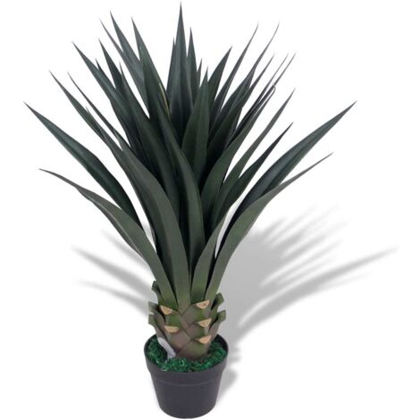 Plante artificielle Plante Déco Fleur Artificielle avec pot Yucca 90 cm Vert 85955 (1/2)
