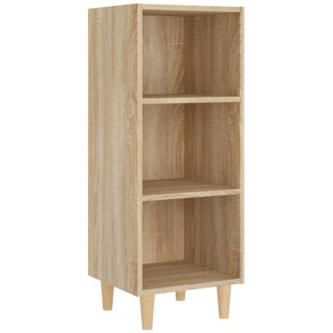 Buffet Commode Armoire Luxueux, pour Salon Chambre Entrée Cuisine, Chêne sonoma 34,5x32,5x90 cm Bois d'ingénierie OIB4645E (1/5)