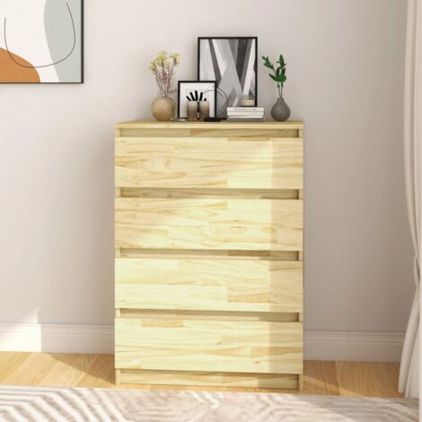 Armoire d'appoint Bibliothèque Armoire de rangement 60x36x84 cm Bois de pin massif 58664 (1/5)