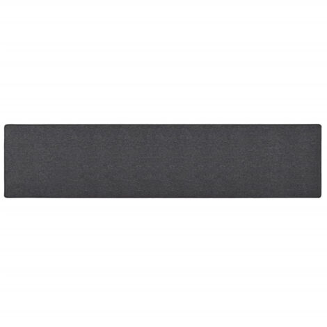 Tapis de salon Style Moderne - Tapis de couloir Anthracite 50x250 cm BV530533 - BonneVie (1/5)