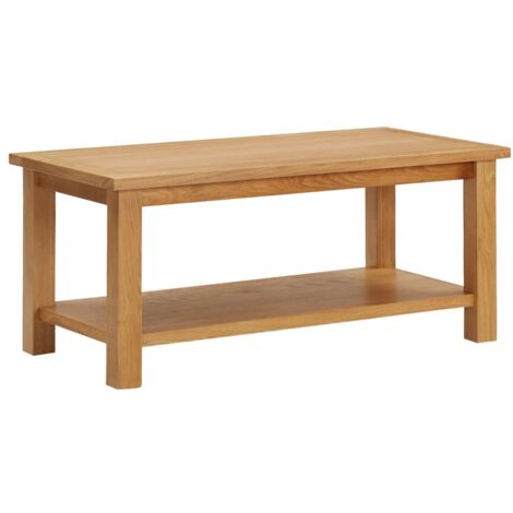Table basse Table d'appoint pour Salon Chambre - 90x45x40 cm Bois de chêne massif BV845099 - BonneVie (1/5)