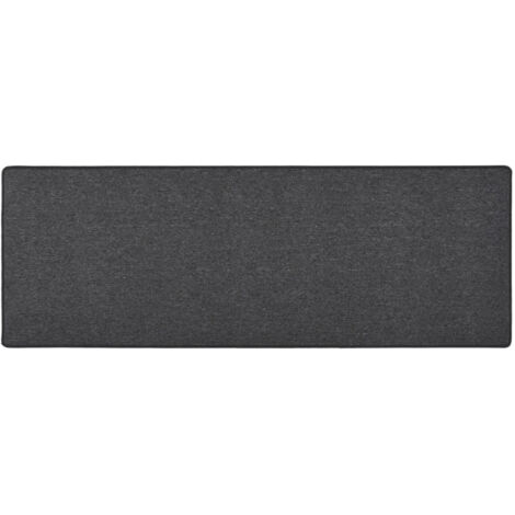 Tapis de salon Style Moderne - Tapis de couloir Anthracite 80x250 cm BV550334 - BonneVie (1/5)