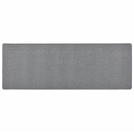 Tapis de salon Style Moderne - Tapis de couloir Gris foncé 80x250 cm BV674355 - BonneVie (1/5)