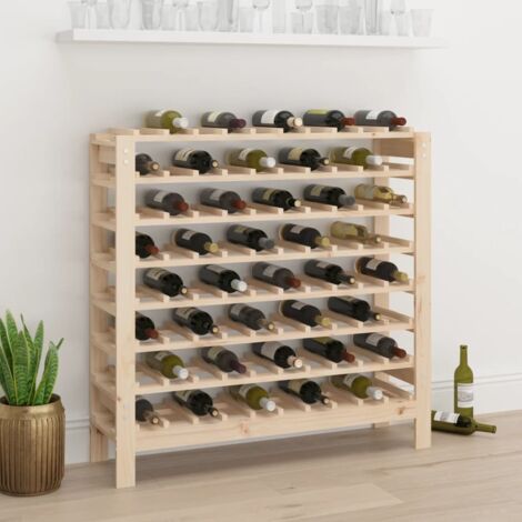 Casier à bouteilles Casier à vin Range bouteille 109,5x30x107,5 cm Bois de pin massif 23121 (1/5)