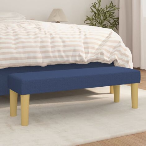 Banc - Banc de salon Banc de table Bleu 100x30x30 cm Tissu BV751134 - BonneVie (1/5)